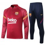 Tuta da Track Felpa FC Barcellona 2020 2021 Rosso