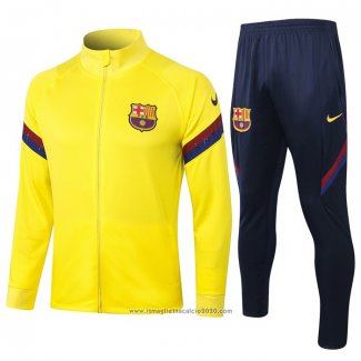 Tuta da Track Giacca FC Barcellona 2020 2021 Giallo