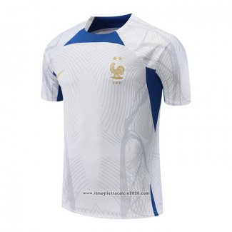 Maglia Allenamento Francia 2022 2023 Bianco