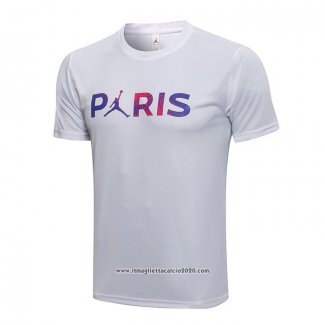 Maglia Allenamento Paris Saint-Germain Jordan 2021 2022 Bianco