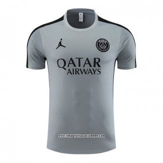 Maglia Allenamento Paris Saint-Germain Jordan 2023 2024 Grigio