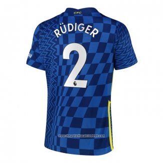 Maglia Chelsea Giocatore Rudiger Home 2021 2022