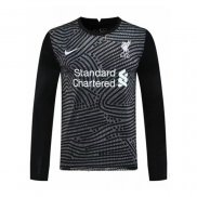 Maglia Liverpool Portiere Manica Lunga 2020 2021 Nero