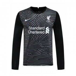 Maglia Liverpool Portiere Manica Lunga 2020 2021 Nero