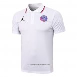 Maglia Polo Paris Saint-Germain Jordan 2021 2022 Bianco