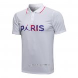 Maglia Polo Paris Saint-Germain Jordan 2021 2022 Bianco