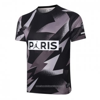 Maglia Allenamento Paris Saint-Germain 2020 2021 Nero e Grigio