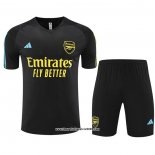 Tuta da Track Arsenal Manica Corta 2023 2024 Nero - Pantalon Corto