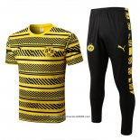 Tuta da Track Borussia Dortmund Manica Corta 2022 2023 Giallo