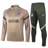 Tuta da Track Felpa Atletico Madrid 2020 2021 Caqui