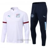 Tuta da Track Felpa Manchester City 2021 2022 Bianco