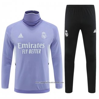 Tuta da Track Felpa Real Madrid 2022 Purpura