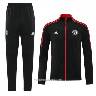 Tuta da Track Giacca Manchester United 2021 2022 Nero