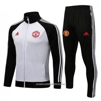 Tuta da Track Giacca Manchester United 2021 2022 Bianco