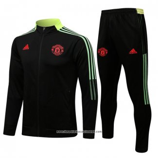 Tuta da Track Giacca Manchester United 2021 2022 Nero e Giallo