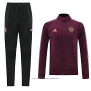 Tuta da Track Giacca Manchester United 2020 2021 Rosso