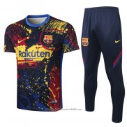 Tuta da Track FC Barcellona Manica Corta 2020 2021 Blu