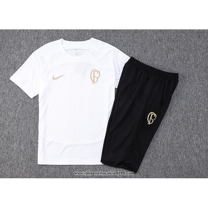 Tuta da Track Corinthians Manica Corta 2023 2024 Bianco - Pantalon Corto