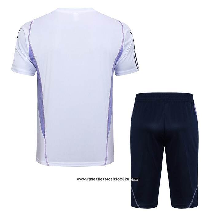 Tuta da Track Cruzeiro Manica Corta 2023 2024 Bianco - Pantalon Corto
