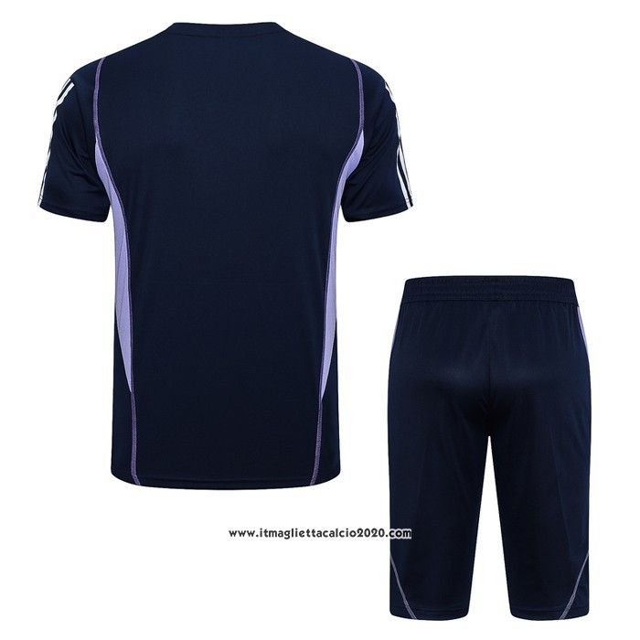 Tuta da Track Cruzeiro Manica Corta 2023 2024 Blu - Pantalon Corto