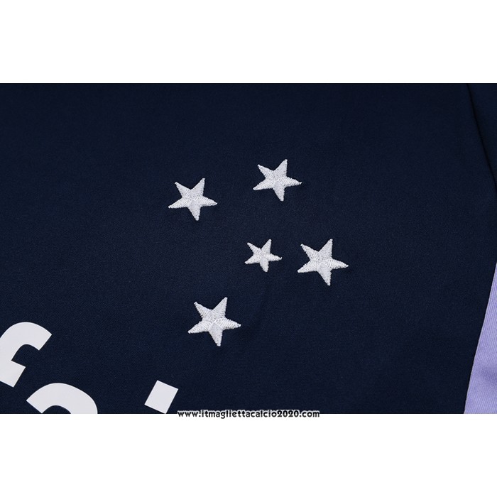 Tuta da Track Cruzeiro Manica Corta 2023 2024 Blu - Pantalon Corto