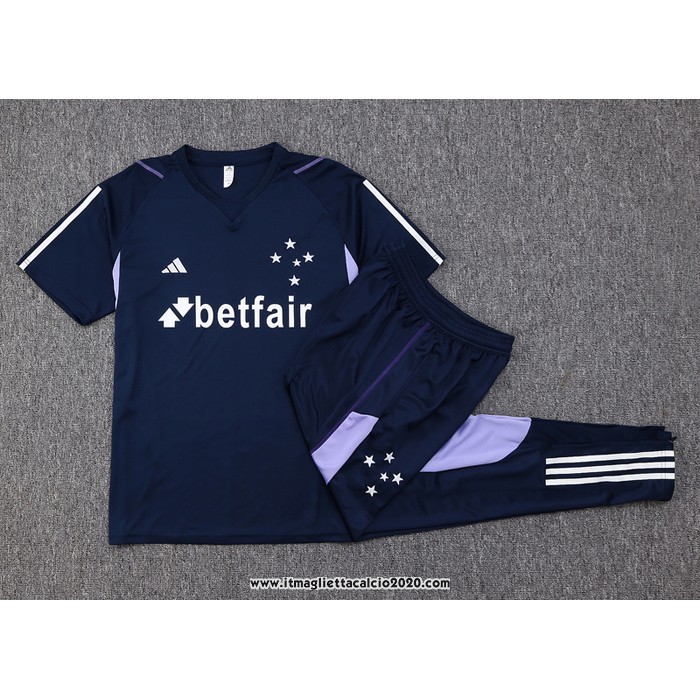 Tuta da Track Cruzeiro Manica Corta 2023 2024 Blu