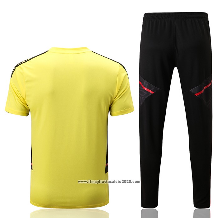 Tuta da Track Flamengo Manica Corta 2022 2023 Giallo