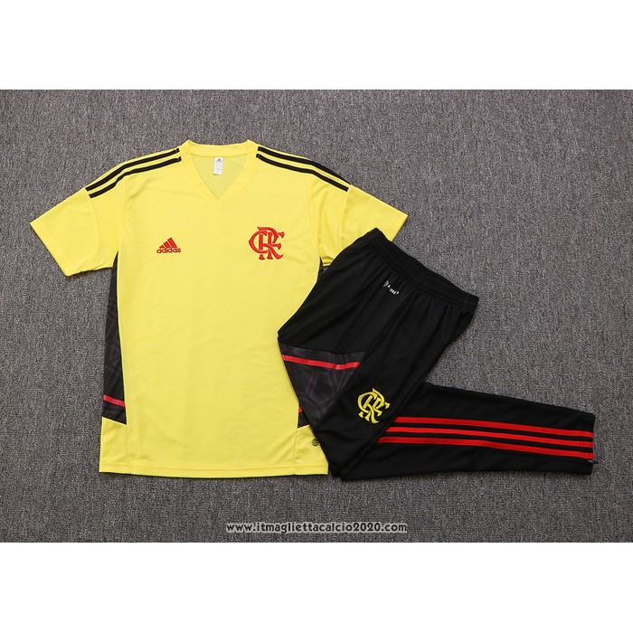 Tuta da Track Flamengo Manica Corta 2022 2023 Giallo