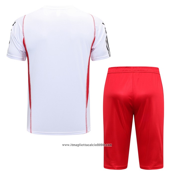 Tuta da Track Flamengo Manica Corta 2023 2024 Bianco - Pantalon Corto