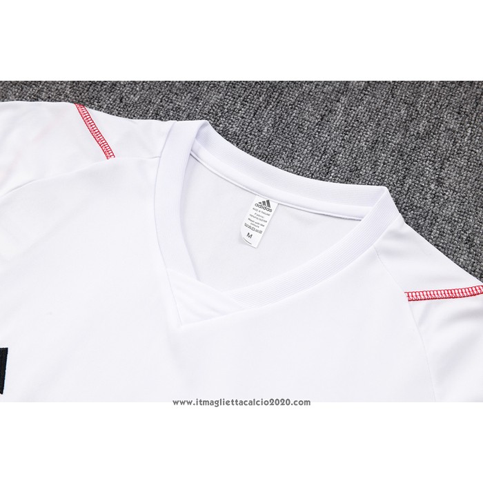 Tuta da Track Flamengo Manica Corta 2023 2024 Bianco - Pantalon Corto