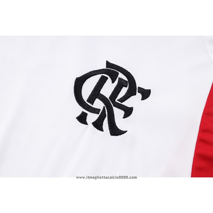 Tuta da Track Flamengo Manica Corta 2023 2024 Bianco - Pantalon Corto