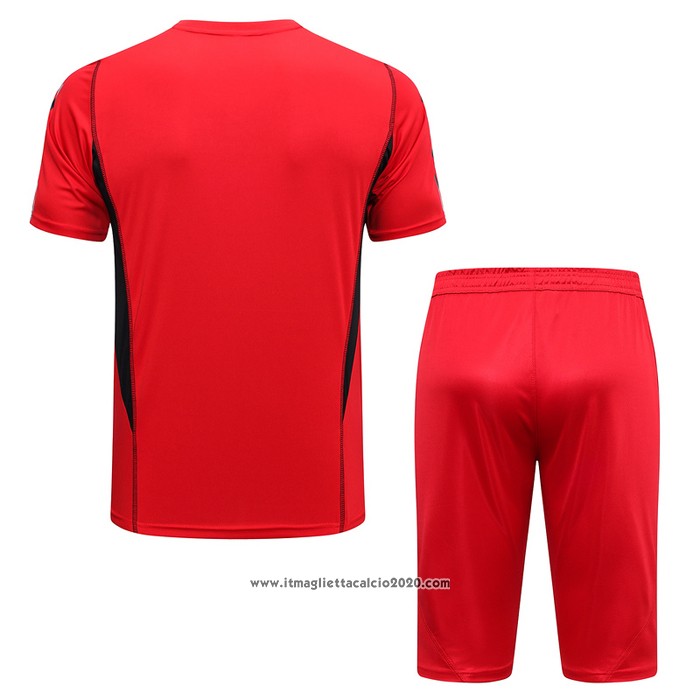 Tuta da Track Flamengo Manica Corta 2023 2024 Rosso - Pantalon Corto