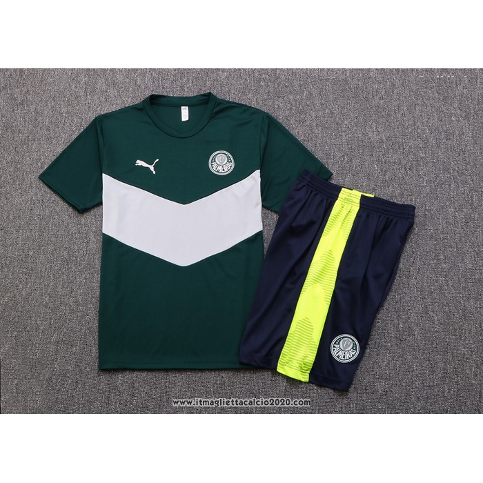 Tuta da Track Palmeiras Manica Corta 2022 2023 Verde - Pantalon Corto