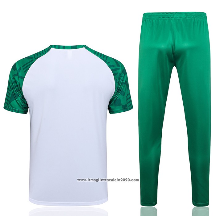 Tuta da Track Palmeiras Manica Corta 2023 2024 Bianco