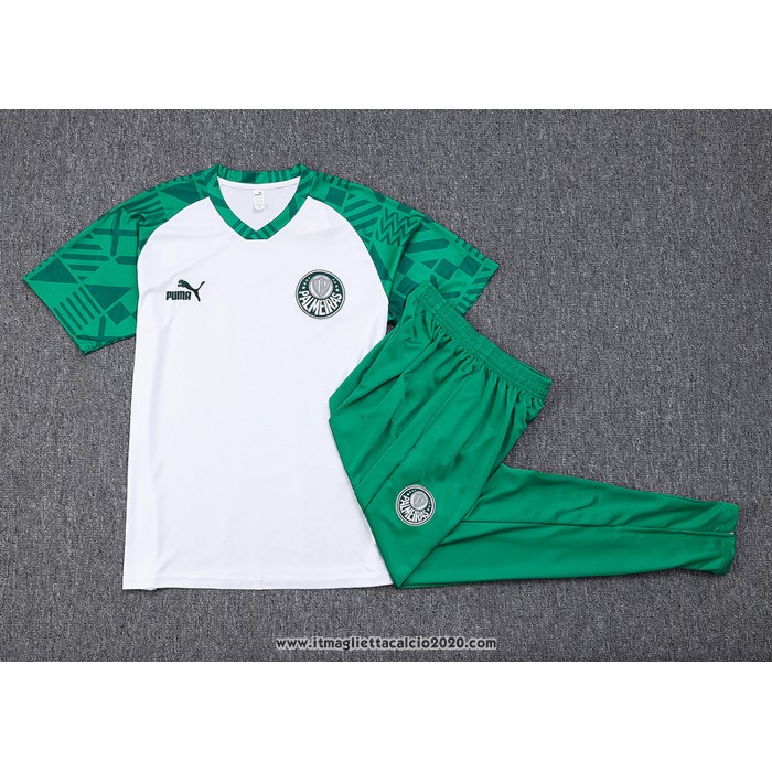 Tuta da Track Palmeiras Manica Corta 2023 2024 Bianco