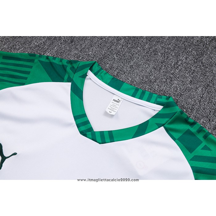 Tuta da Track Palmeiras Manica Corta 2023 2024 Bianco