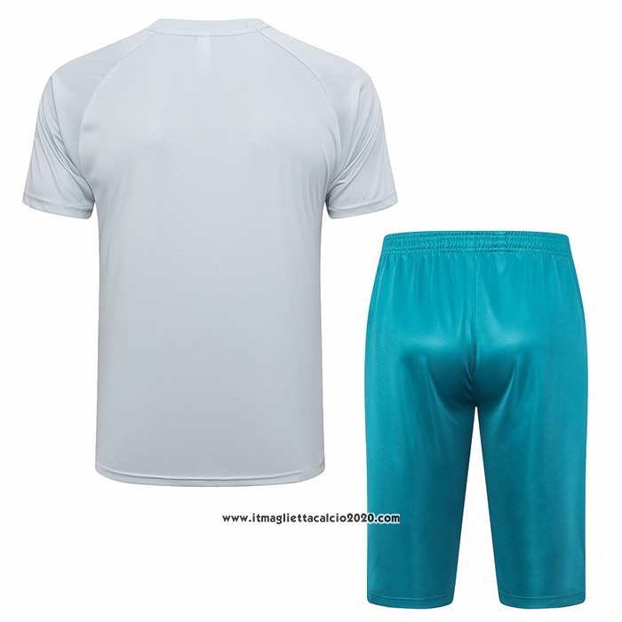Tuta da Track Palmeiras Manica Corta 2023 2024 Grigio - Pantalon Corto