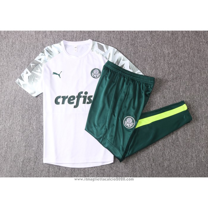 Tuta da Track Palmeiras Manica Corta 2020 2021 Bianco