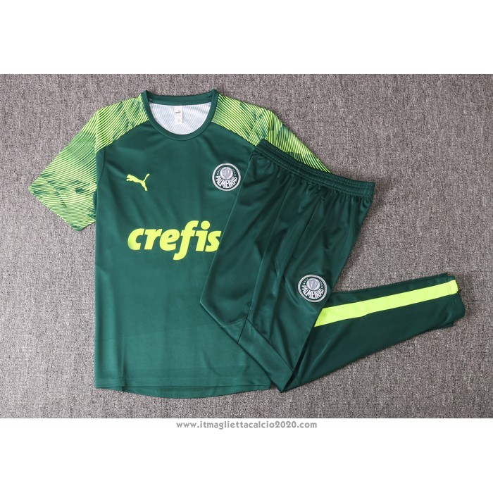 Tuta da Track Palmeiras Manica Corta 2020 2021 Verde